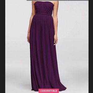 DAVIDS BRIDAL Plum Bridesmaid Dress